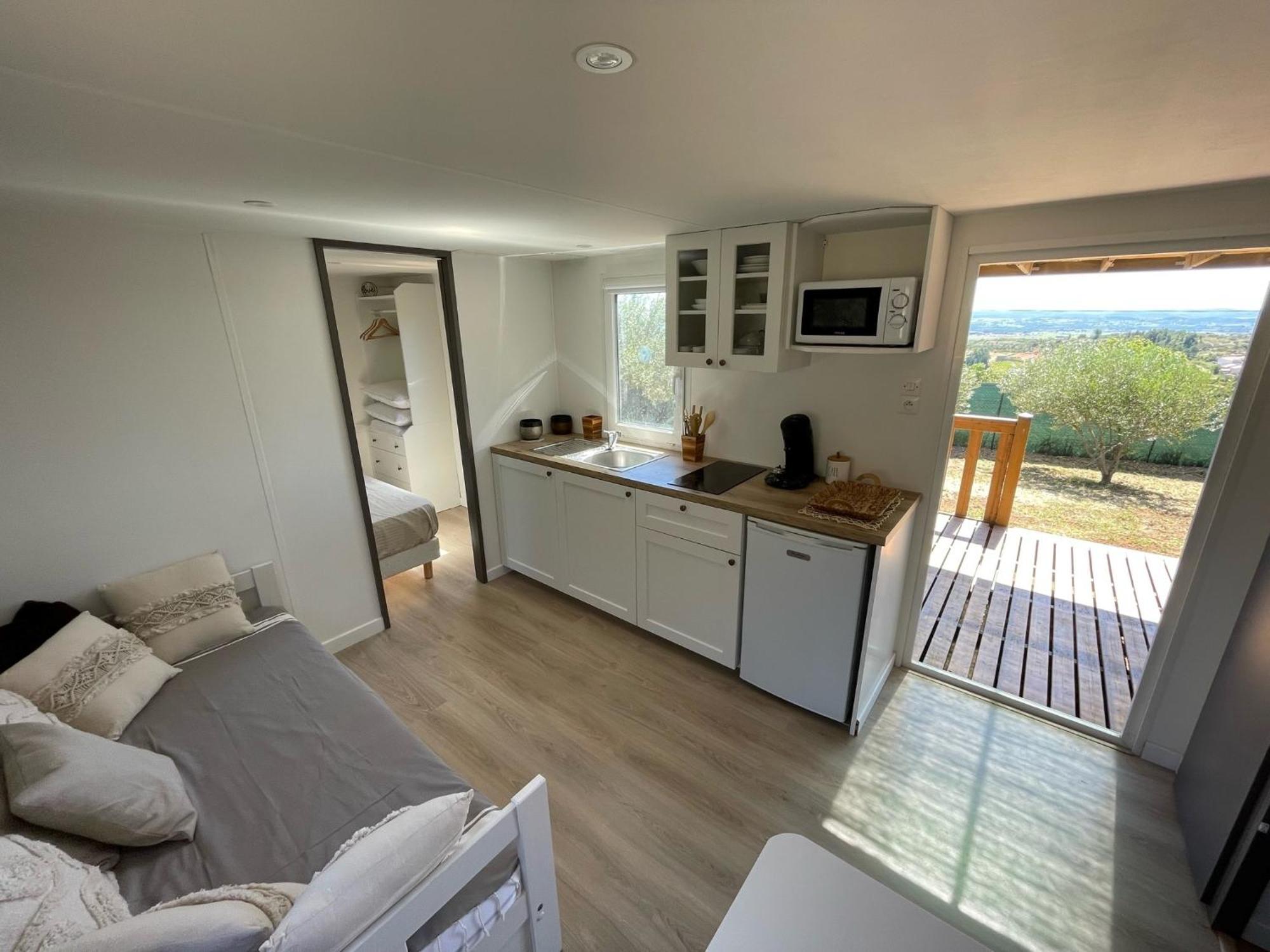 Mobil-Home En Pleine Nature A 3 Mins Du Lac Du Salagou Avec Vue Panoramique Lacoste  Εξωτερικό φωτογραφία