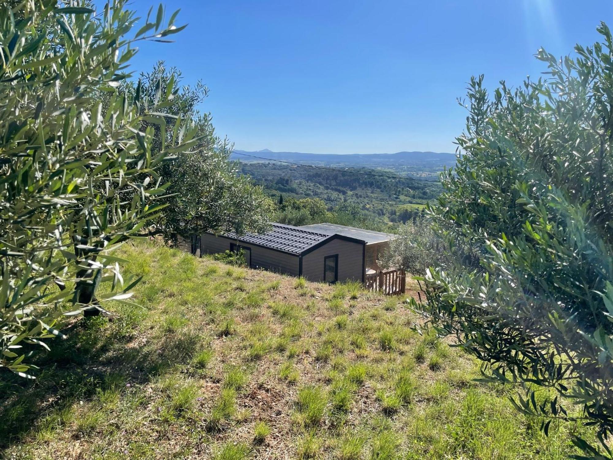 Mobil-Home En Pleine Nature A 3 Mins Du Lac Du Salagou Avec Vue Panoramique Lacoste  Εξωτερικό φωτογραφία