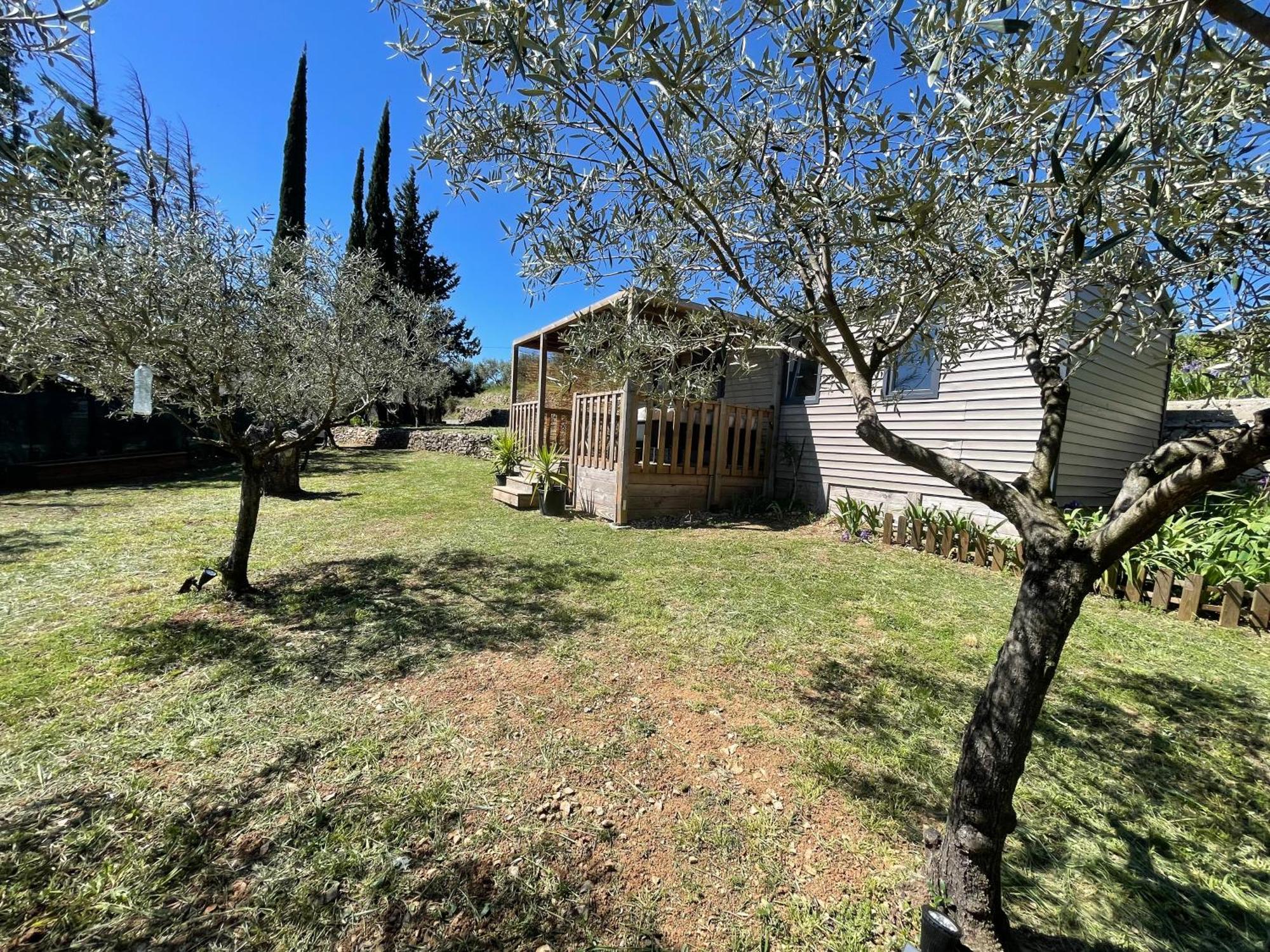 Mobil-Home En Pleine Nature A 3 Mins Du Lac Du Salagou Avec Vue Panoramique Lacoste  Εξωτερικό φωτογραφία
