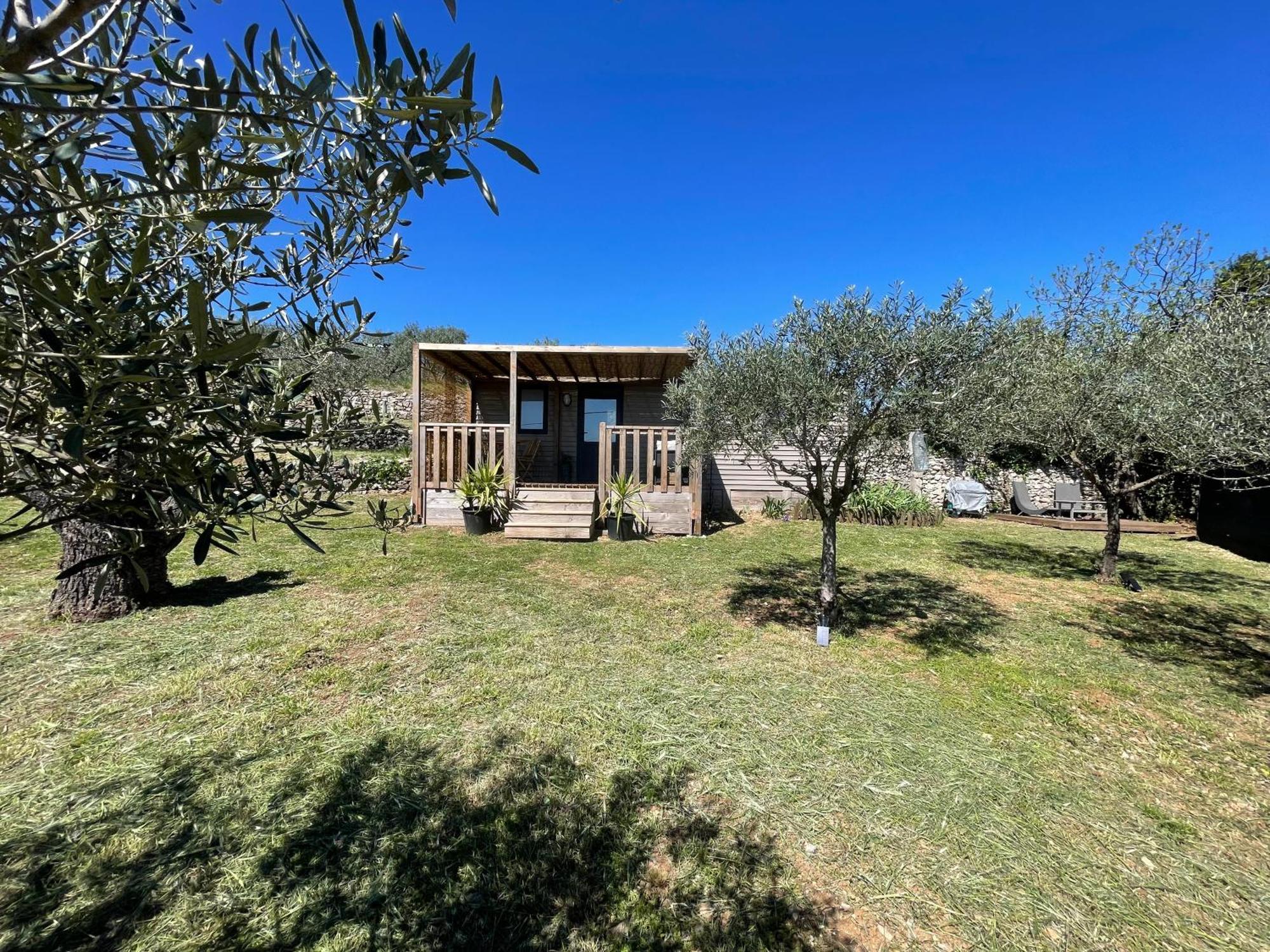 Mobil-Home En Pleine Nature A 3 Mins Du Lac Du Salagou Avec Vue Panoramique Lacoste  Εξωτερικό φωτογραφία